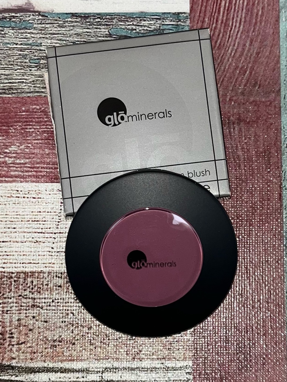 glominerals NIB gloCream Blush Plumeria Makeup Cheeks Purple .12 oz Made in USA